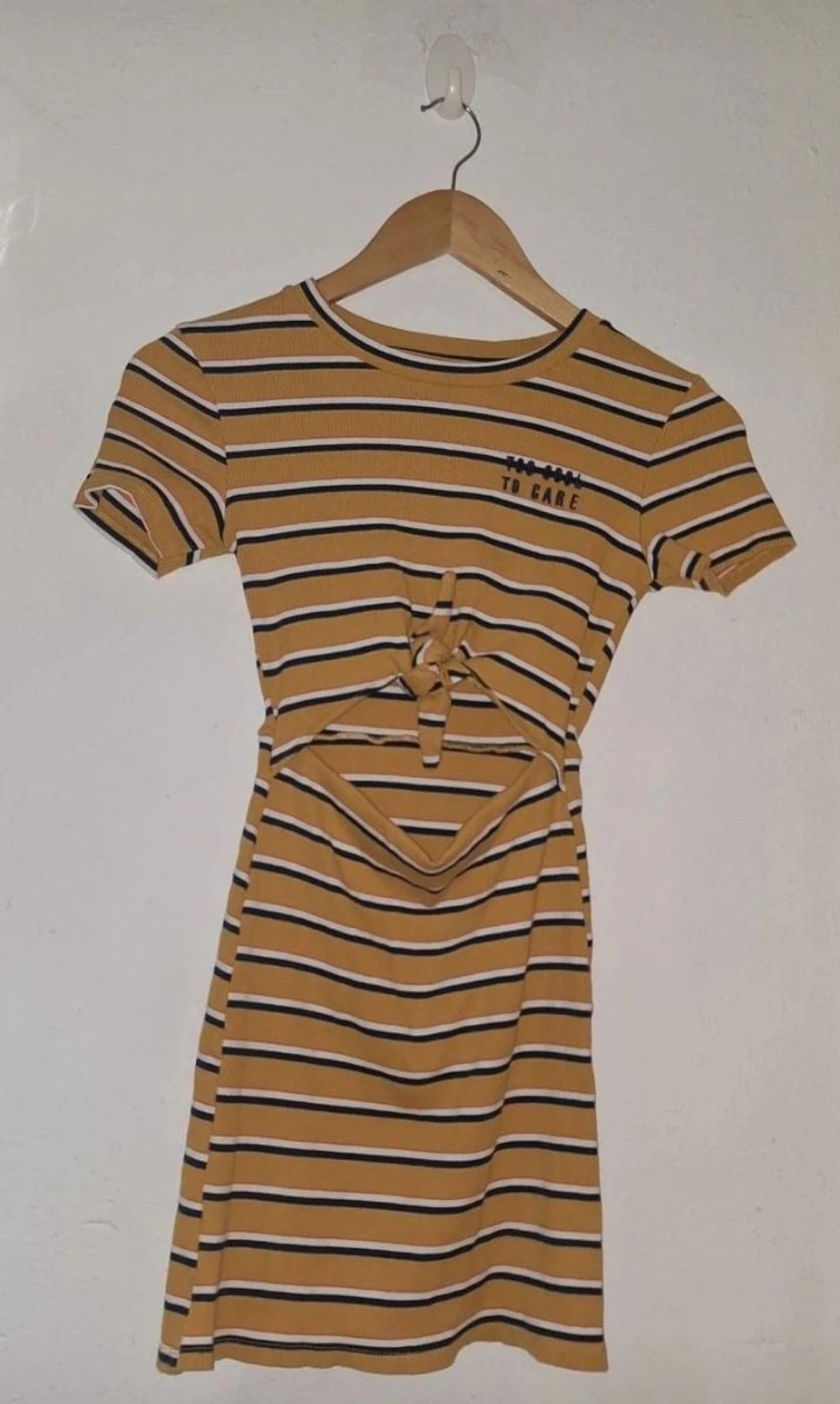 Robe bershka mini en maille rayée avec fente édition limitée Y2K – photo 2
